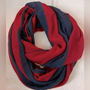 NAUTICA BLUE & RED INFINITY SCARF - ONE SIZE